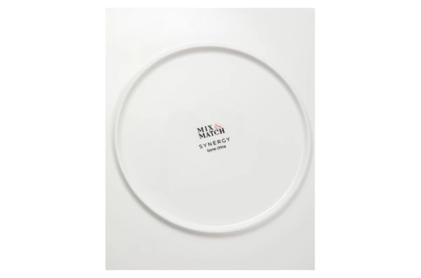 Тарелка обеденная углубленная Mix&Match Синергия Пасхальный кролик 27 см, фарфор костяной