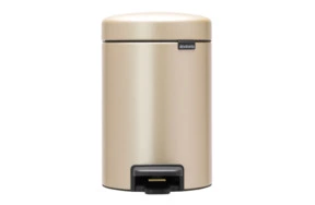 Ведро для мусора с педалью Brabantia NewIcon 3 л, золотистое