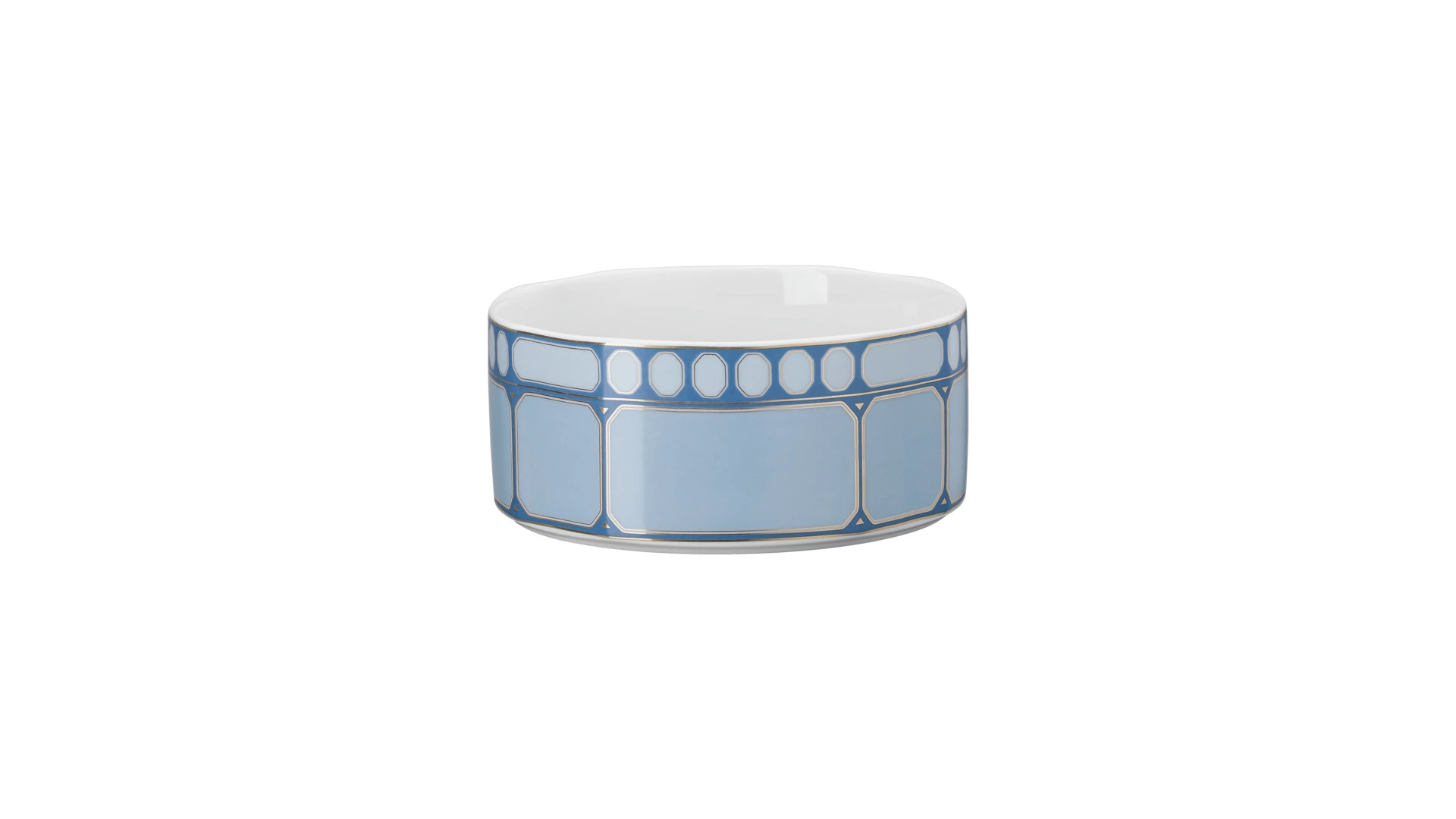 Салатник порционный Rosenthal Сваровски 14 см, фарфор, голубой