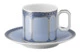 Чашка для эспрессо с блюдцем Rosenthal Swarovski Сигнум 80 мл, фарфор, голубая