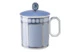 Кружка с крышкой Rosenthal Swarovski Сигнум 390 мл, фарфор, голубая