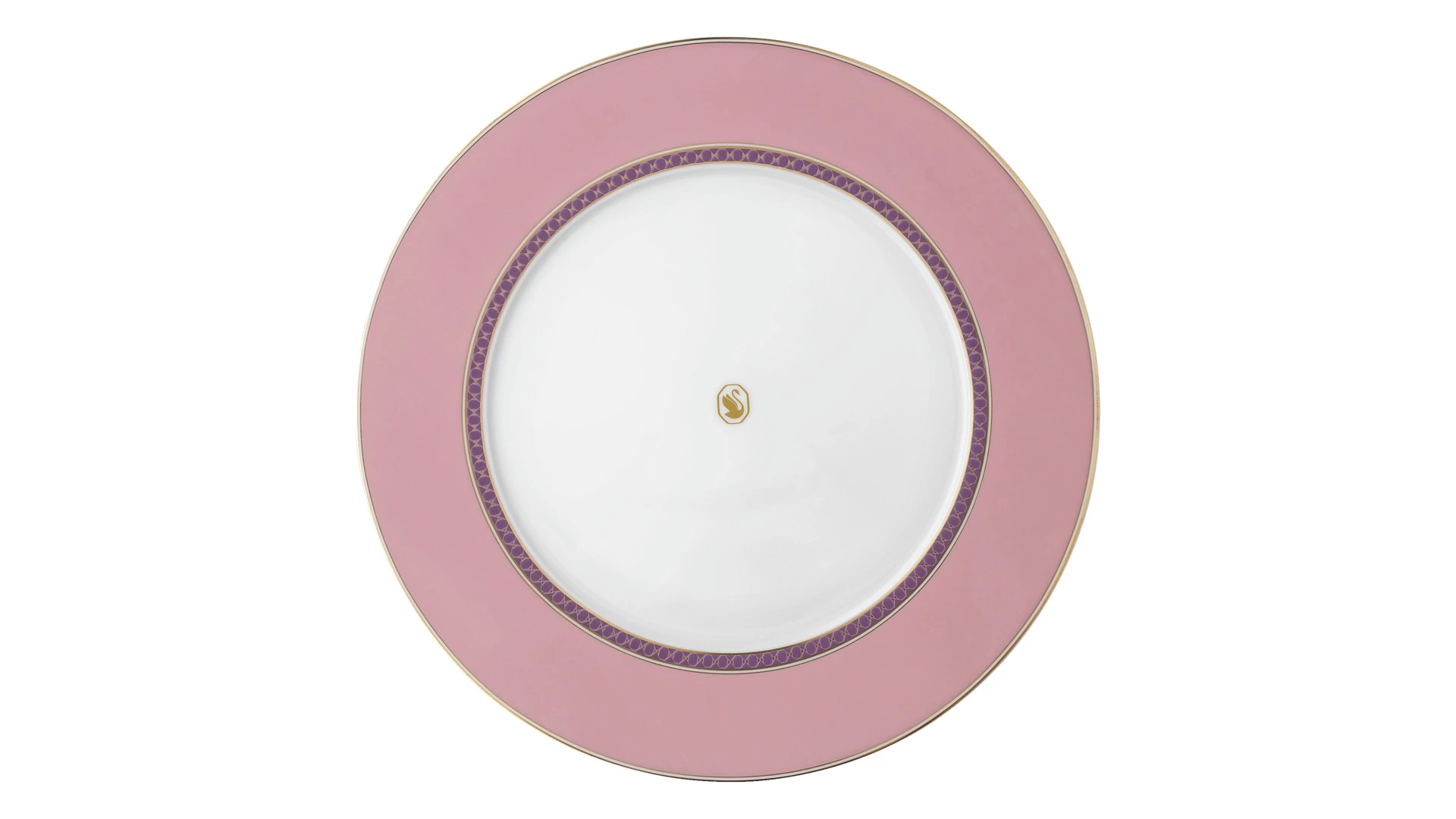 Тарелка обеденная Rosenthal Swarovski Сигнум 29 см, фарфор, розовая