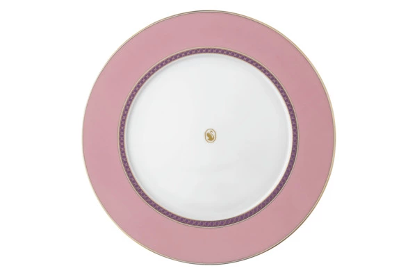 Тарелка обеденная Rosenthal Swarovski Сигнум 29 см, фарфор, розовая