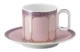 Чашка для эспрессо с блюдцем Rosenthal Swarovski Сигнум 80 мл, фарфор, розовая