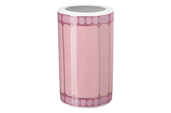Ваза Rosenthal Swarovski Сигнум h27 см, фарфор, розовая