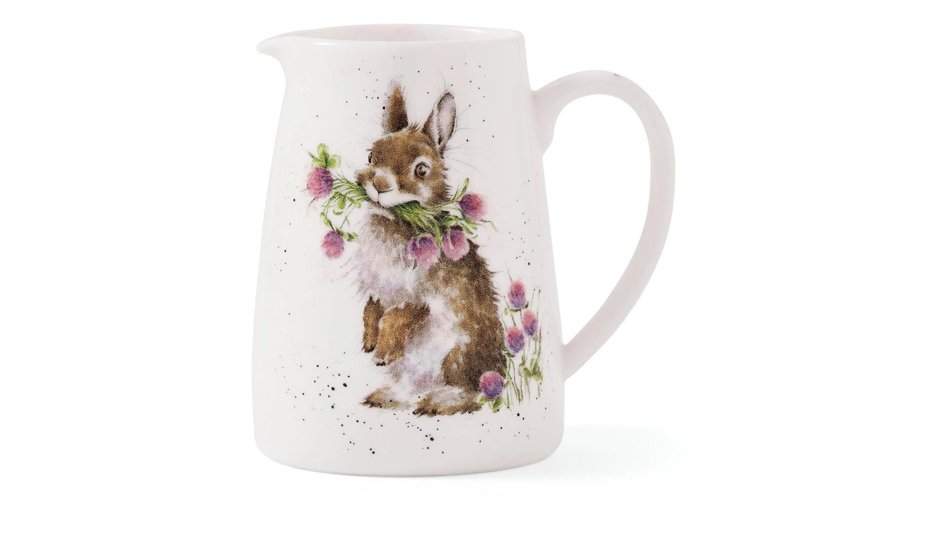 Кувшин для цветов Royal Worcester Забавная фауна Кролик 125 мл, 8 см, фарфор костяной