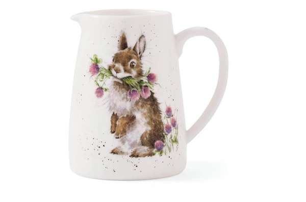 Кувшин для цветов Royal Worcester Забавная фауна Кролик 125 мл, 8 см, фарфор костяной