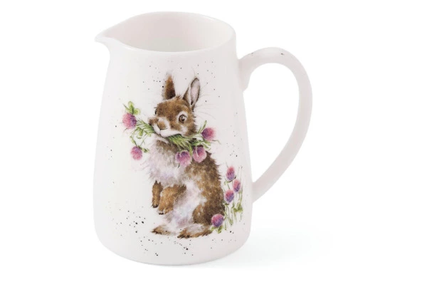 Кувшин для цветов Royal Worcester Забавная фауна Кролик 125 мл, 8 см, фарфор костяной