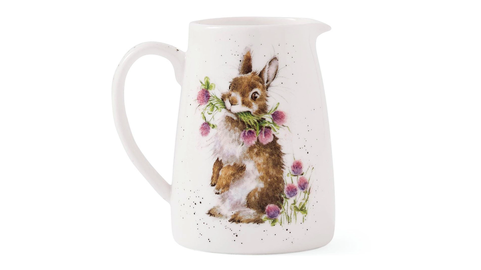 Кувшин для цветов Royal Worcester Забавная фауна Кролик 125 мл, 8 см, фарфор костяной