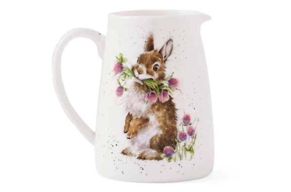 Кувшин для цветов Royal Worcester Забавная фауна Кролик 125 мл, 8 см, фарфор костяной