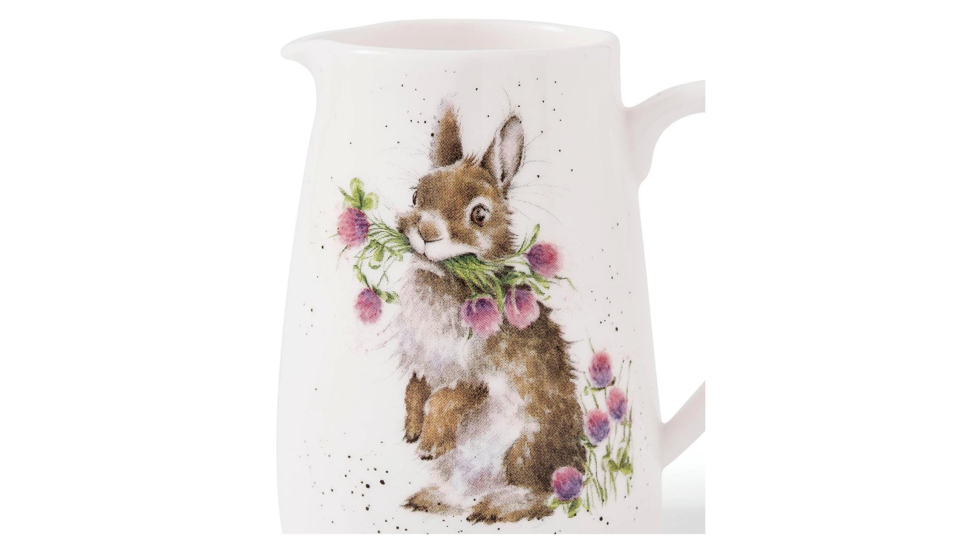 Кувшин для цветов Royal Worcester Забавная фауна Кролик 125 мл, 8 см, фарфор костяной