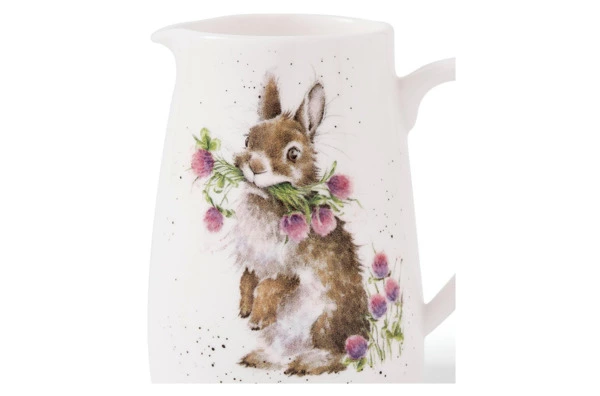 Кувшин для цветов Royal Worcester Забавная фауна Кролик 125 мл, 8 см, фарфор костяной