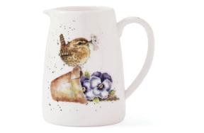 Кувшин для цветов Royal Worcester Забавная фауна Крапивник 125 мл, 8 см, фарфор костяной