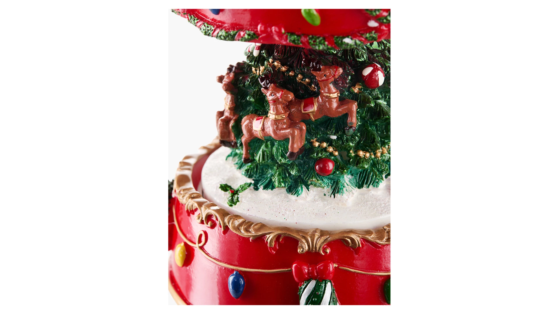 Шкатулка музыкальная Lamart Noel Звон колоколов Карусель h16,5 см, вращающаяся