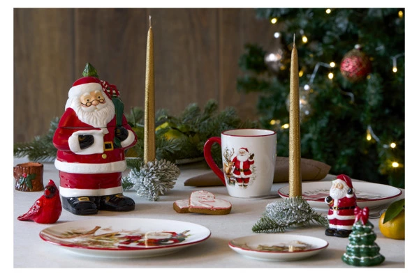Банка для печенья Decor de table Новогоднее чудо Санта 17,2х14х26,2 см, керамика