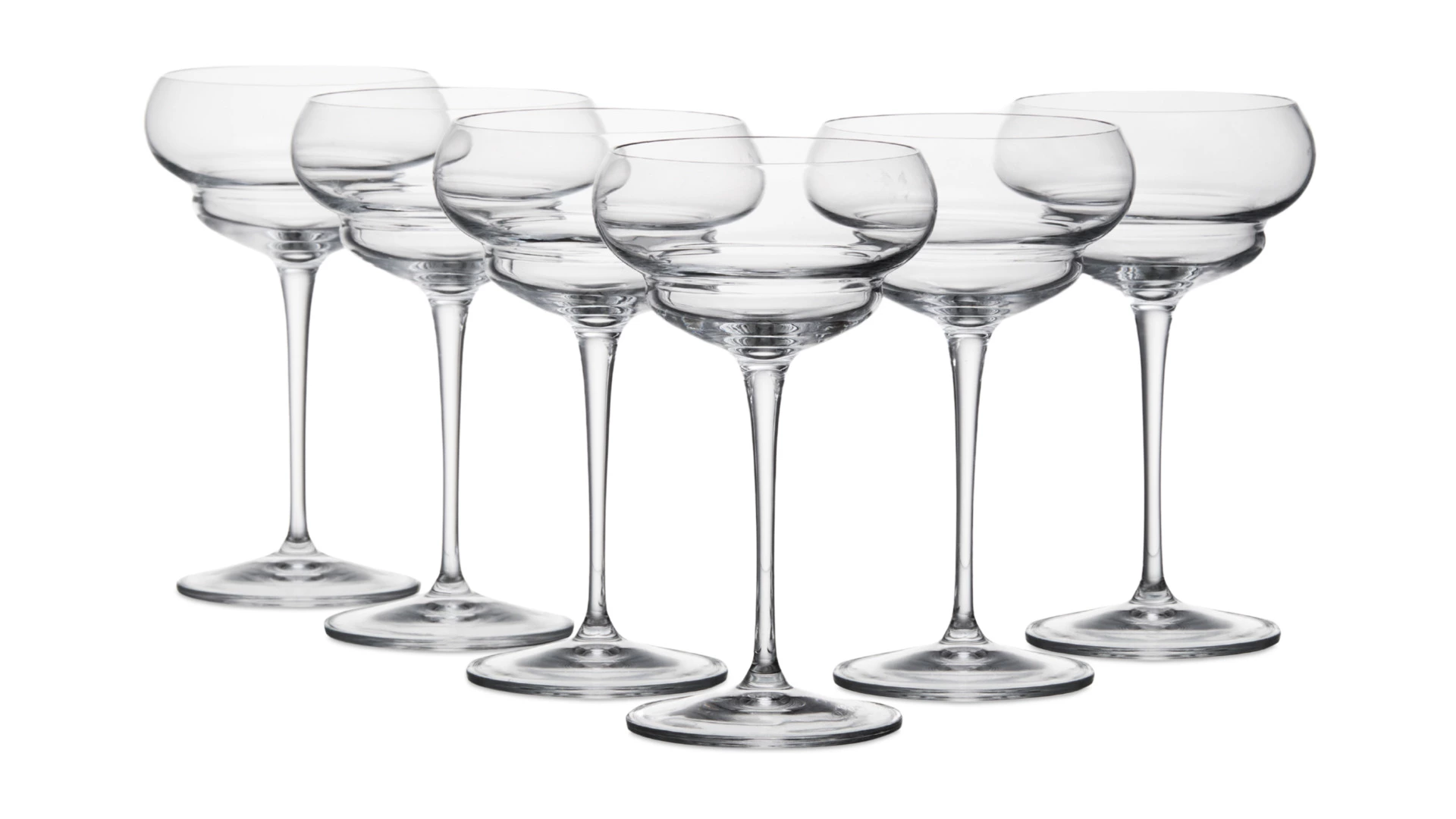 Набор бокалов для коктейля Ник и Нора Luigi Bormioli Бэкдор 20-ые 170 мл, 6 шт, стекло хрустальное