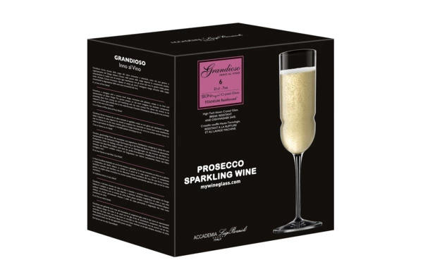 Фужер для игристого вина Luigi Bormioli Грандиозо 210 мл, стекло