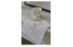 Набор салфеток сервировочных Moltomolto Мак розовый 44х44 см, 6 шт, лен, белый, с вышивкой, п/к