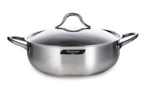 Кастрюля низкая с крышкой Barazzoni Prestige 3,6 л, 26 см, сталь нержавеющая