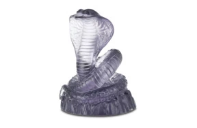 Фигурка Decor de table Змея 9х12 см, хрустальное тесто, пурпурная, п/к