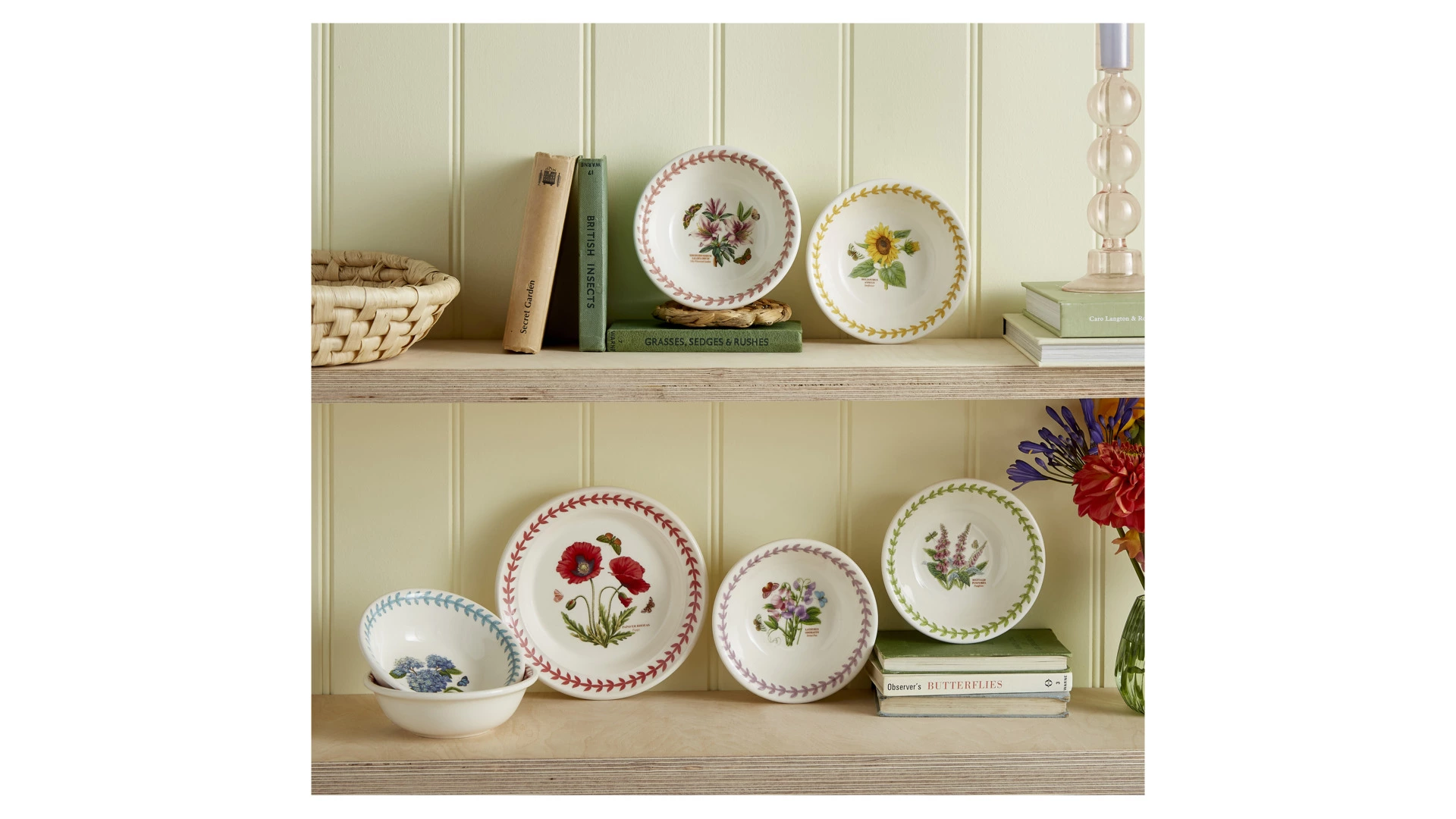 Набор салатников порционных Portmeirion Ботанический сад. Летний луг 13 см, 6 шт, фаянс