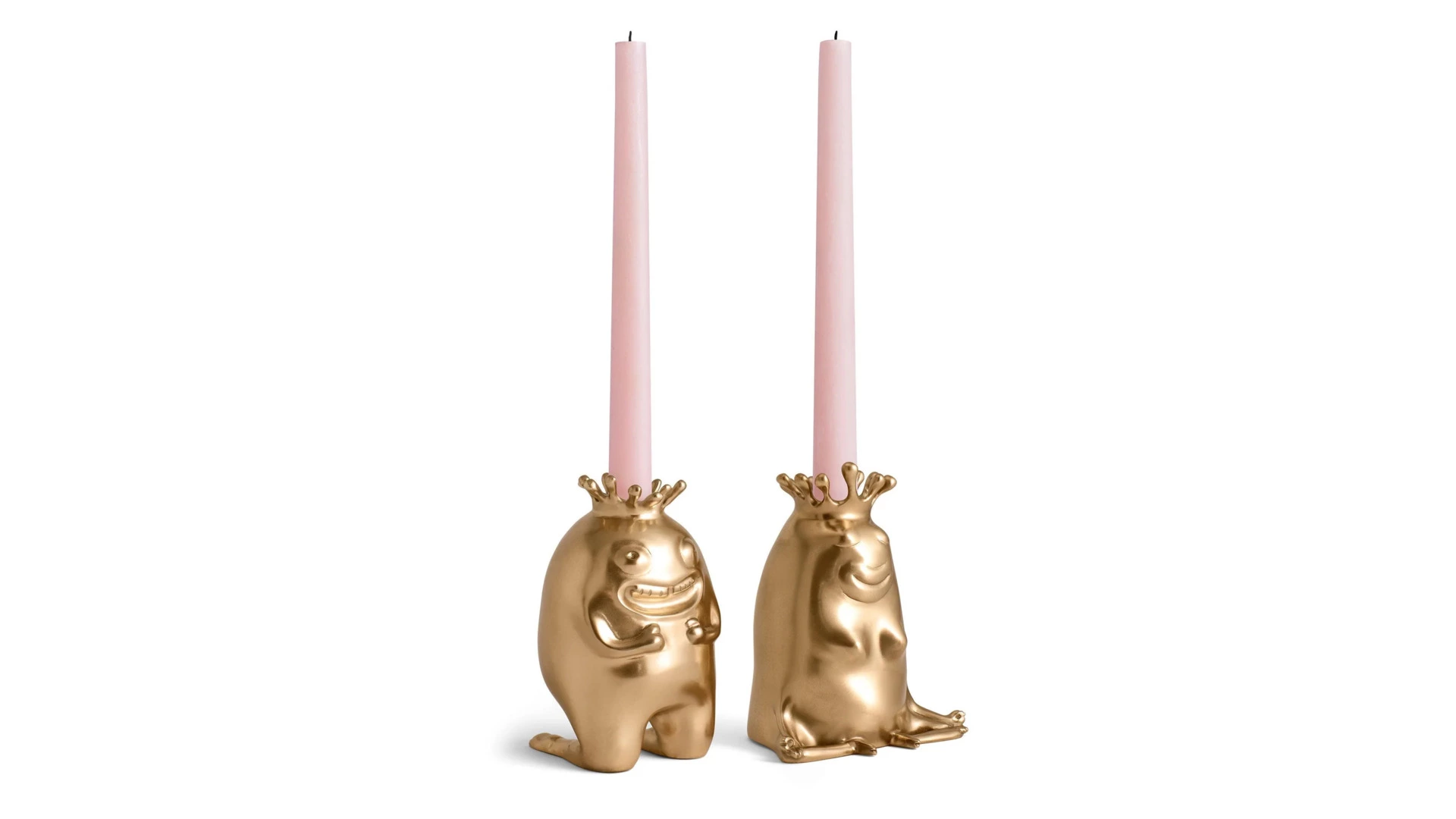 Набор подсвечников L’Objet Хаас 15 см, 2 шт, латунь,  п/к