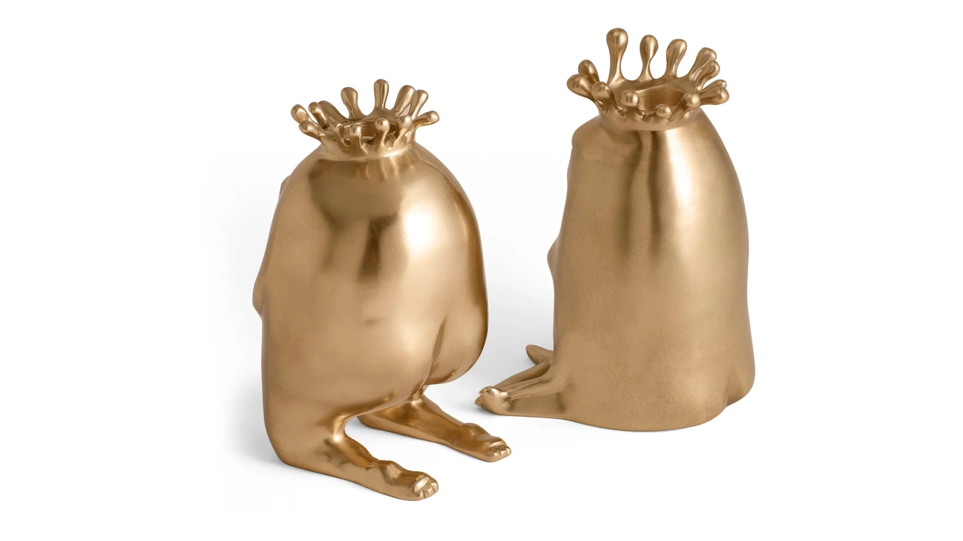 Набор подсвечников L’Objet Хаас 15 см, 2 шт, латунь,  п/к