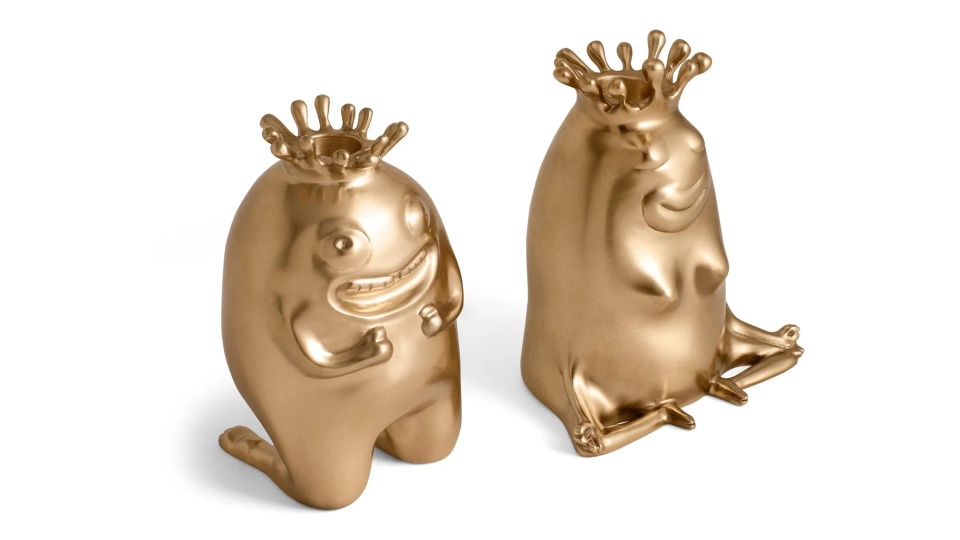 Набор подсвечников L’Objet Хаас 15 см, 2 шт, латунь,  п/к