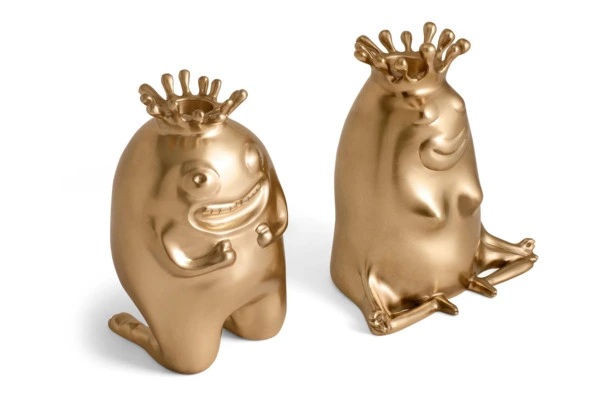 Набор подсвечников L’Objet Хаас 15 см, 2 шт, латунь,  п/к