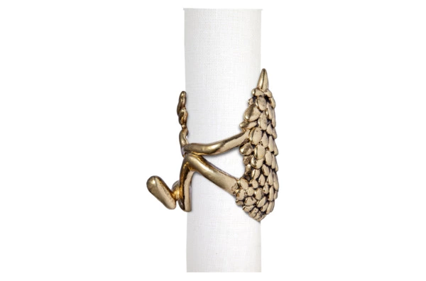 Набор колец для салфеток L’Objet Хаас Монстры, 4 шт, латунь, п/к