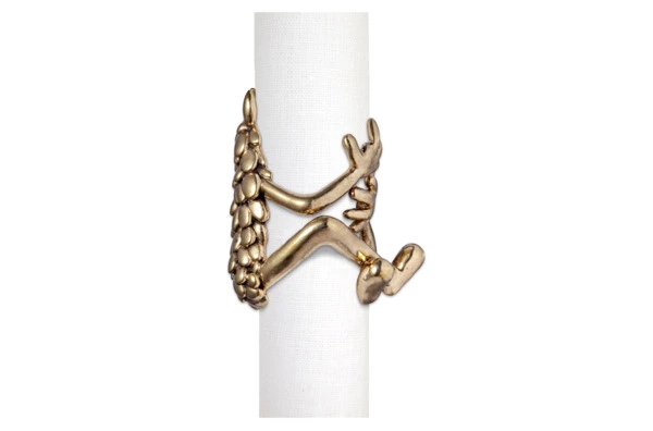 Набор колец для салфеток L’Objet Хаас Монстры, 4 шт, латунь, п/к