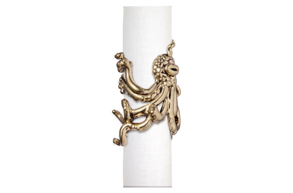 Набор колец для салфеток L’Objet Хаас Монстры, 4 шт, латунь, п/к