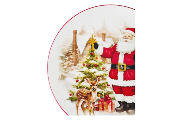 Тарелка обеденная Decor de table Новогоднее чудо 26,5 см, керамика