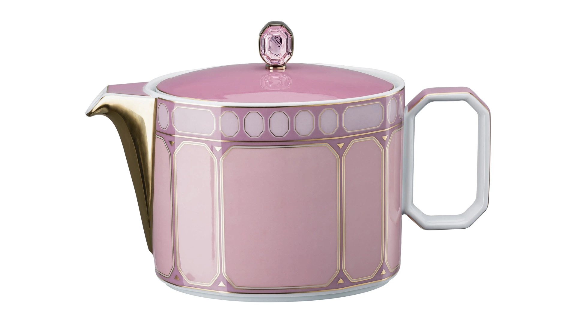 Сервиз чайный Rosenthal Swarovski Сигнум на 6 персон 19 предметов, фарфор, розовый