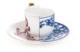 Чашка кофейная с блюдцем Seletti Гибрид Эуфемия 80 мл, фарфор