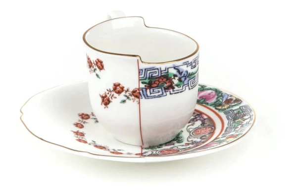 Чашка кофейная с блюдцем Seletti Гибрид Тамара 80 мл, фарфор