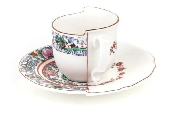 Чашка кофейная с блюдцем Seletti Гибрид Тамара 80 мл, фарфор