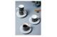 Набор чашек кофейных с блюдцами Decor de table Вола 100 мл, 4 шт, фарфор, платиновый кант, п/к