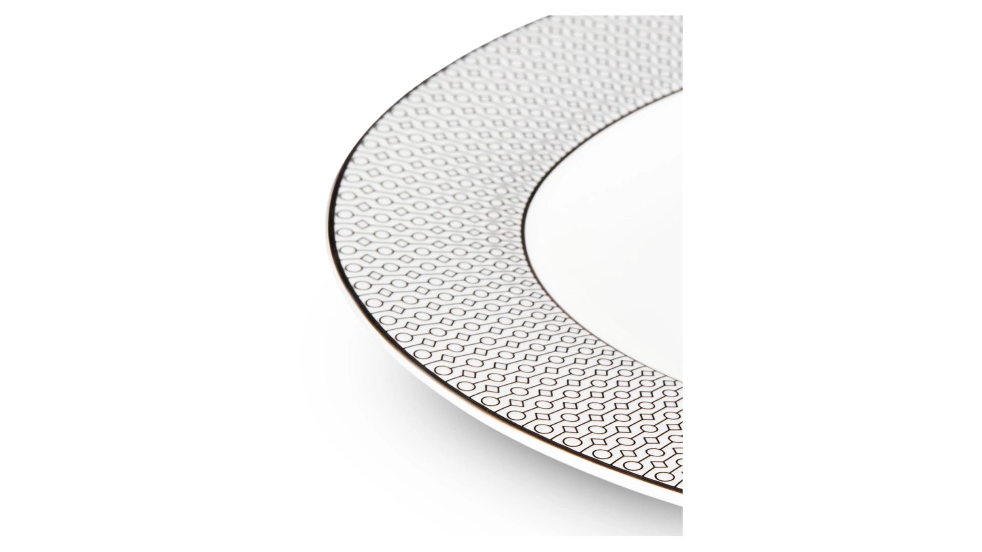 Сервиз столовый Decor de table Вола на 6 персон 26 предметов, фарфор, платиновый кант, п/к