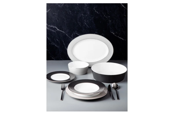 Сервиз столовый Decor de table Вола на 6 персон 26 предметов, фарфор, платиновый кант, п/к