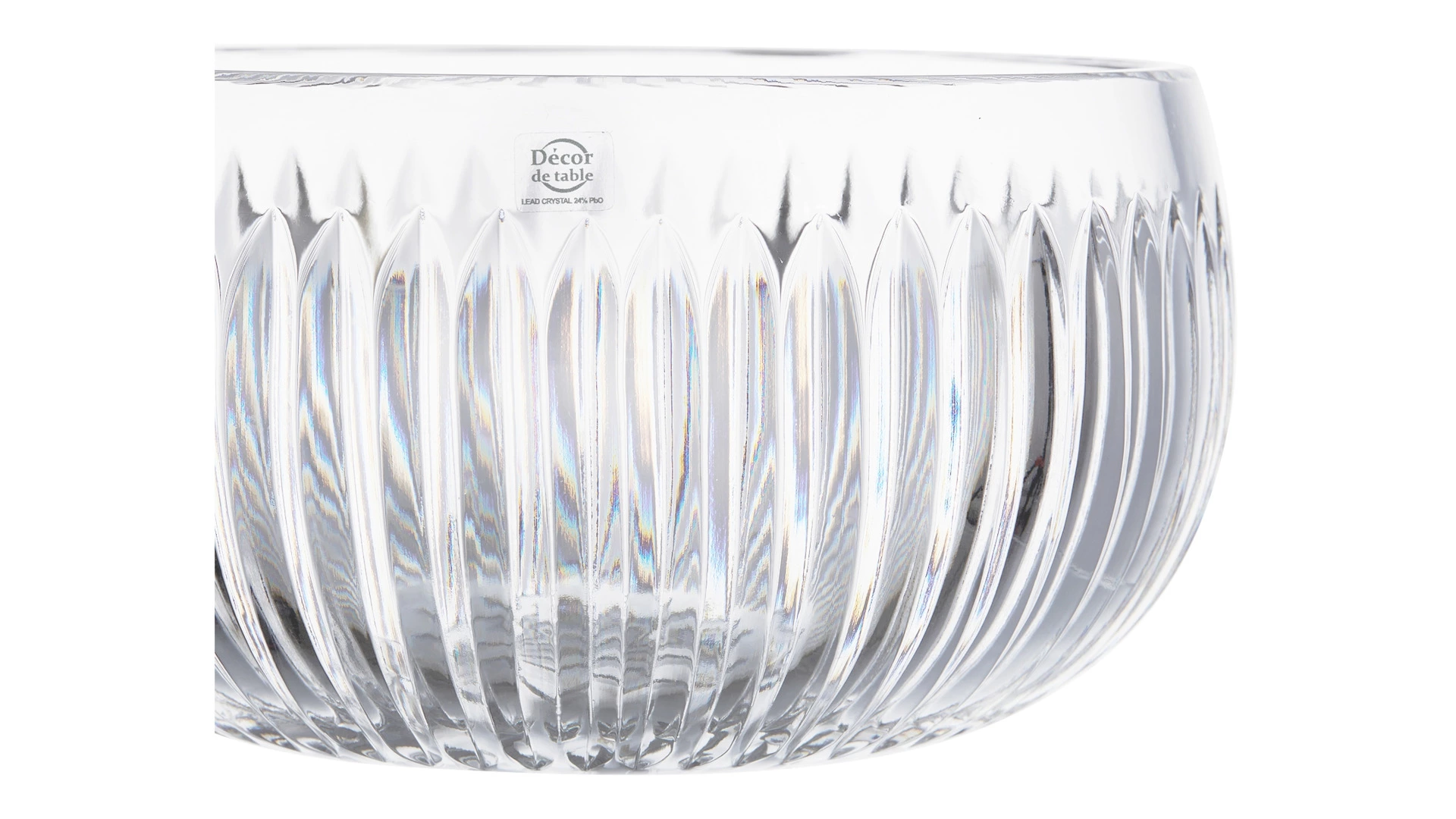 Конфетница Decor de table Дефанс 18,7х9,7 см, хрусталь, прозрачная