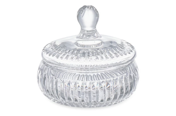 Конфетница с крышкой Decor de table Дефанс 12,5х12 см, хрусталь, прозрачная