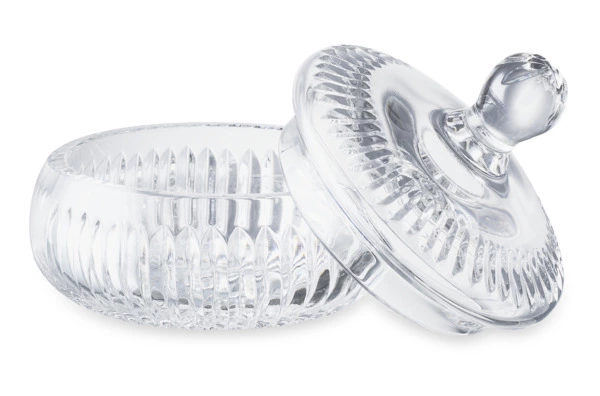 Конфетница с крышкой Decor de table Дефанс 12,5х12 см, хрусталь, прозрачная