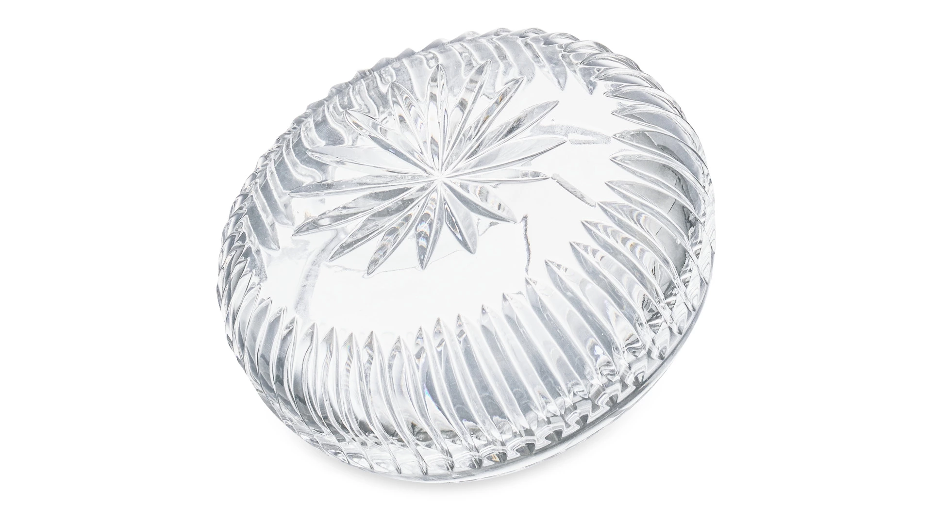 Конфетница с крышкой Decor de table Дефанс 12,5х12 см, хрусталь, прозрачная