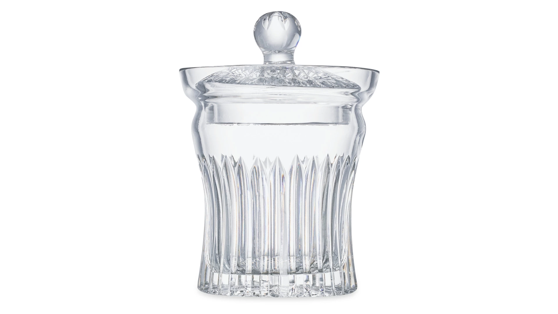Конфетница с крышкой Decor de table Дефанс 15х21,5 см, хрусталь, прозрачная