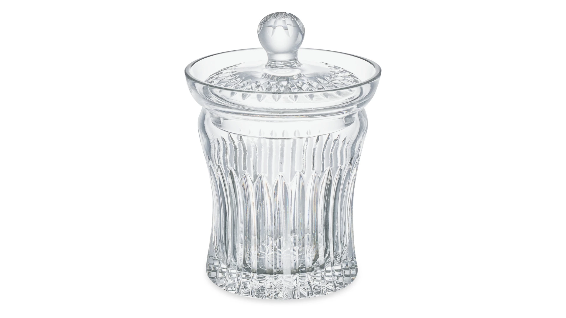 Конфетница с крышкой Decor de table Дефанс 15х21,5 см, хрусталь, прозрачная