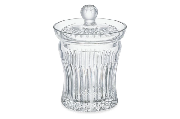 Конфетница с крышкой Decor de table Дефанс 15х21,5 см, хрусталь, прозрачная