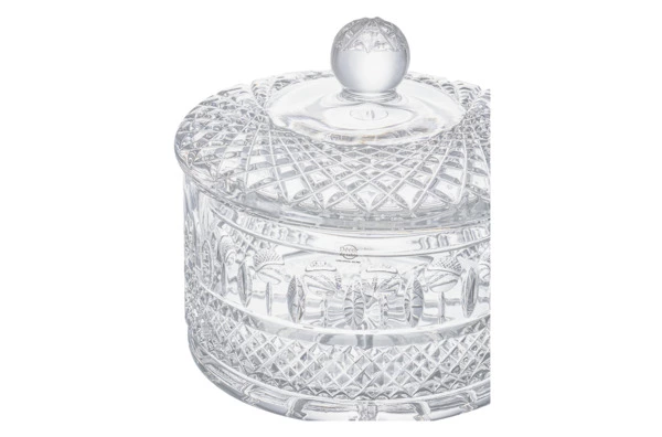 Конфетница с крышкой Decor de table Париж 17х10 см, хрусталь, прозрачная