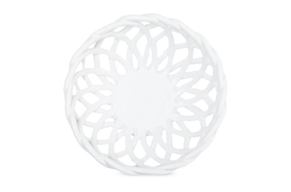 Корзинка для фруктов Decor de table 24х24х9,5 см, керамика, белая
