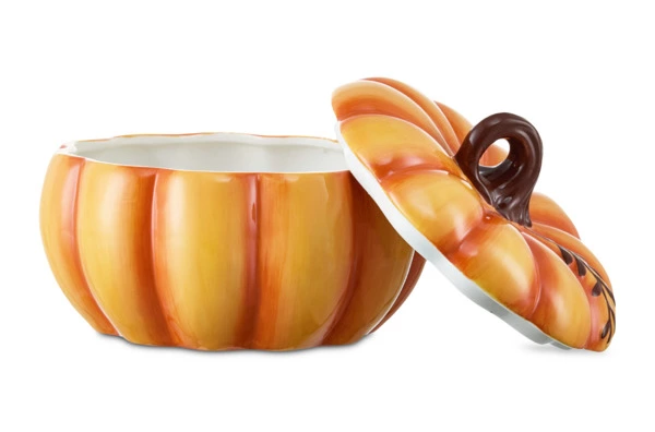 Блюдо с крышкой Decor de table Родная природа Тыковка 20,26х20,26х14,87 см, керамика